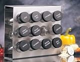 Prodyne M-912 Stainless Steel Spice Rack, 12-Bottle
