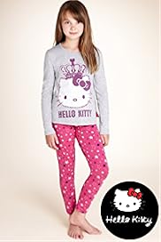 Older Girls Cotton Rich Hello Kitty Star Pyjamas