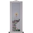 Hand-Painted 48" Oriental Wall Art Scroll - Bodhisattva Guan Yin With Cream Border