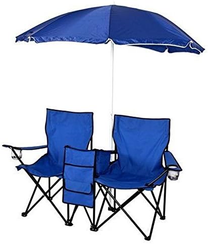 NEW sudden comfort folding chair Best Products Picnic Double Folding Chair W Umbrella Table Cooler Fold