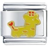 Golden Italian Charm Bracelet Giraffe