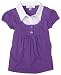 Amy Byer Girls 2-6x 2 Fer Pin Tuck Top,Purple,6