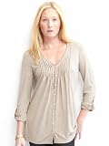 Banana Republic Therese v-neck button tunic