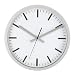 Silver Retro Case Quartz Wall Clock Perfect Office Study Kitchen Or Lounge