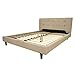 Quincy Natural Twill King Fabric Platform Bed