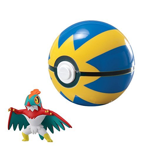 Sylvia® Pokemon XY Action Figure Hawlucha + Quick Ball Poké Ball for Nintendo
