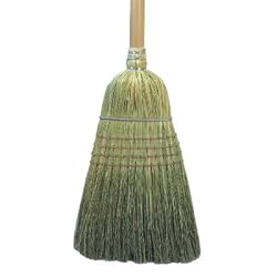 UNISAN Warehouse Broom, Yucca/Corn Fiber Bristles, 42 Inch Wood Handle, Natural (932Y)