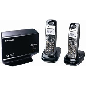 Panasonic Link-to-Cell Expandable Bluetooth-Enabled DECT 6.0 Phone System with 2 Handsets