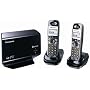 Panasonic Link-to-Cell Expandable Bluetooth-Enabled DECT 6.0 Phone System with 2 Handsets