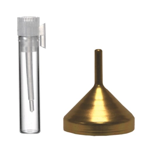 Riverrun 1ml Empty Glass Perfume Sample Vials with Ziplock Bags and Funnel