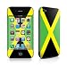 Jamaican Flag Design Protective Skin Decal Sticker for Apple iPhone 4 / 4S 16GB 32GB 64GB
