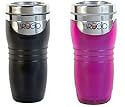 "BRUGO" All New 2011 2nd Generation 100% Leakproof / leak proof Brugo Travel Mug Set in Passion & Midnight with built in temperature control chamber
