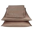 Fieldcrest® Luxury 500-Thread-Count Taupe Embroidered Sheet Set - Queen