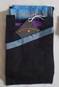 Unisex Yoga Trousers Fisherman Style BLACK with Purple/Blue Trims