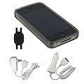 Smoke Circle Design TPU Silicone Crystal Skin Case + Wall Charger +
 Car Charger for Apple iPhone 4 4th Generation with Shoe Silicone Pouch 
for Nike+ iPod Sensor
