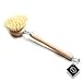 Gute Beautiful Soft Horsehair Bristle Dish Brush 2-inch Head, 7-1/2 Inch Long Beechwood Handle (Beechwood)
