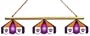 Imperial Phoenix Suns Licensed Three Shade Stained Glass Billiard Table Lamp