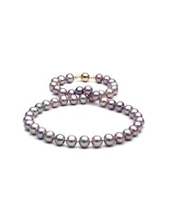 Lavender Freshwater Pearl Necklace: 18" 9-10mm AA+