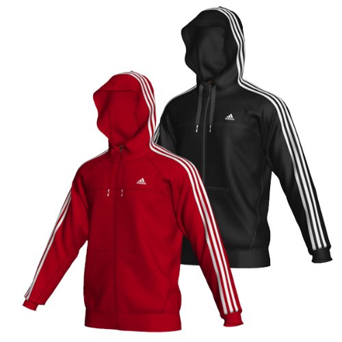 Adidas Herren Kapuzensweater Ess 3 Stripes Full-zip, black/black, S, X20763 Preisvergleich