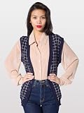 American Apparel Unisex Knit Long Grid Vest