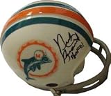 Nick Buoniconti Signed Dolphins 2 Bar Mini Helmet - HOF 01