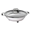 CucinaPro 1453 Stainless Steel Round Classic Electric Skillet 12 Inch