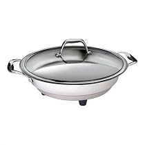 CucinaPro 1453 Stainless Steel Round Classic Electric Skillet 12 Inch