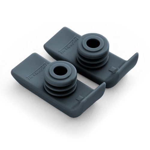 Top Glides TuffSki Walker Glides for 1 inch Walker Tubes - Gray - 1 Pair