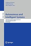 Autonomous and intelligent systems : third international conference, AIS 2012, Aveiro, Portugal, June 25-27 2012 : proceedings