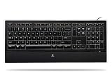 Logitech - Illuminated Keyboard - Clavier - Touches R�tro �clair�es, laser - PerfectStroke - USB