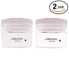 Maxxima MLN-50 5 LED Night Light With Sensor (Pack of 2)