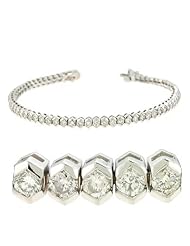 14k White Gold Tennis Bracelet, Best Quality Free Gift Box Satisfaction Guaranteed