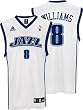 Deron Williams Jersey: adidas White Replica #8 Utah Jazz Jersey
