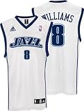 Deron Williams Utah Jazz White Youth Replica Adidas NBA Jersey
