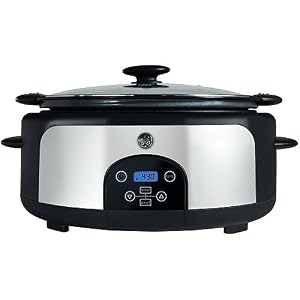 Ge 6 Quart Digital Cool Touch Slow Cooker by 