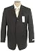 Search Our Specialty Mall : Calvin Klein Mens Single Breasted 3 Button Brown Pinstripe Wool Suit - Size 36R