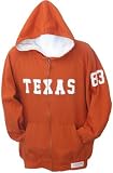 Men`s Texas Longhorns Solid Solstice Old Field Full Zip Hooded Sweatshirt