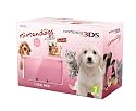 Nintendo 3DS Coral Pink Console Bundle with Nintendogs and Cats - Golden Retriever