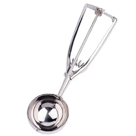 Andrew James Stainless Steel Ice Cream Scoop 6cm - High Quality Grade 304 Stainless Steel