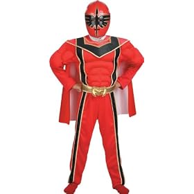 Red Power Ranger Muscle Torso Child Costume