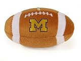 University of Michigan Wolverines Plush Football Dog Puppy Toy Squeaker
