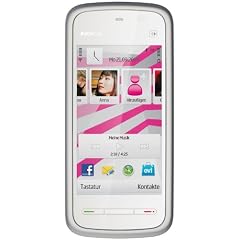Nokia 5230 XpressMusic (UMTS, Bluetooth, GPS, 2 MP, Ovi Karten) white pink Handy