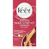 Veet Leg and Body Hair Remover Cold Wax Strips