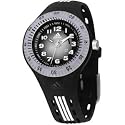 Adidas Kids - ADK1495 - Kids Spin - Montre Enfant - Quartz Analogique - Bracelet en Plastique noir et bandes blanches