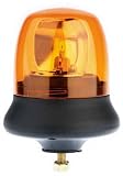Rotating Halogen Beacon, Single Bolt Mount-Amber