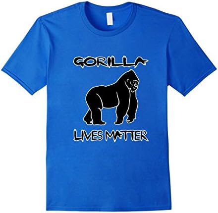 Men's Gorilla Lives Matter T-Shirt Gorilla Rights T-shirt Medium Royal Blue