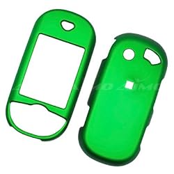 Pantech Matrix Pro C820 AT&T Rubberized Snap On Protector Hard Case Rubber Feel Cover Green