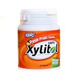 Epic Dental 100% Xylitol Sweetened Gum, Fresh Fruit, 50 Count