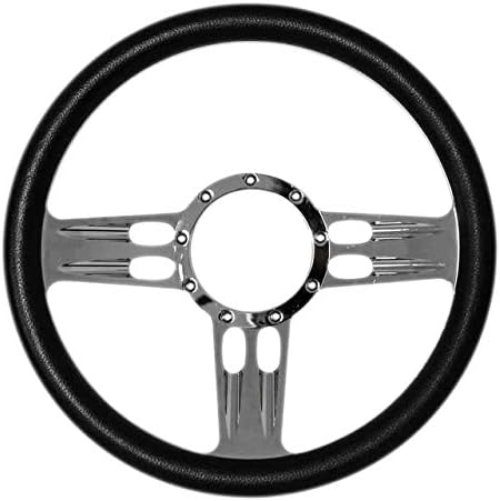 CARACETEK 14" Billet Steering Wheel With PVC Wrap