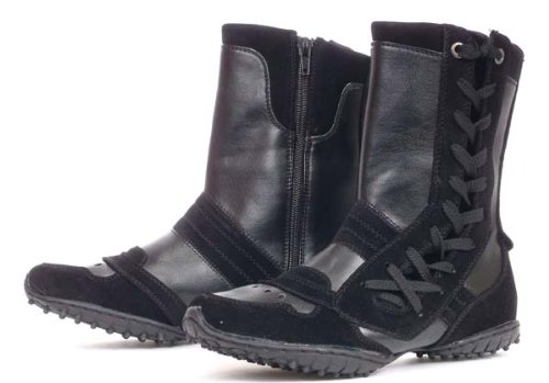 CHIC! Designer Fashion BLACK Ankle Boots Womens Medium